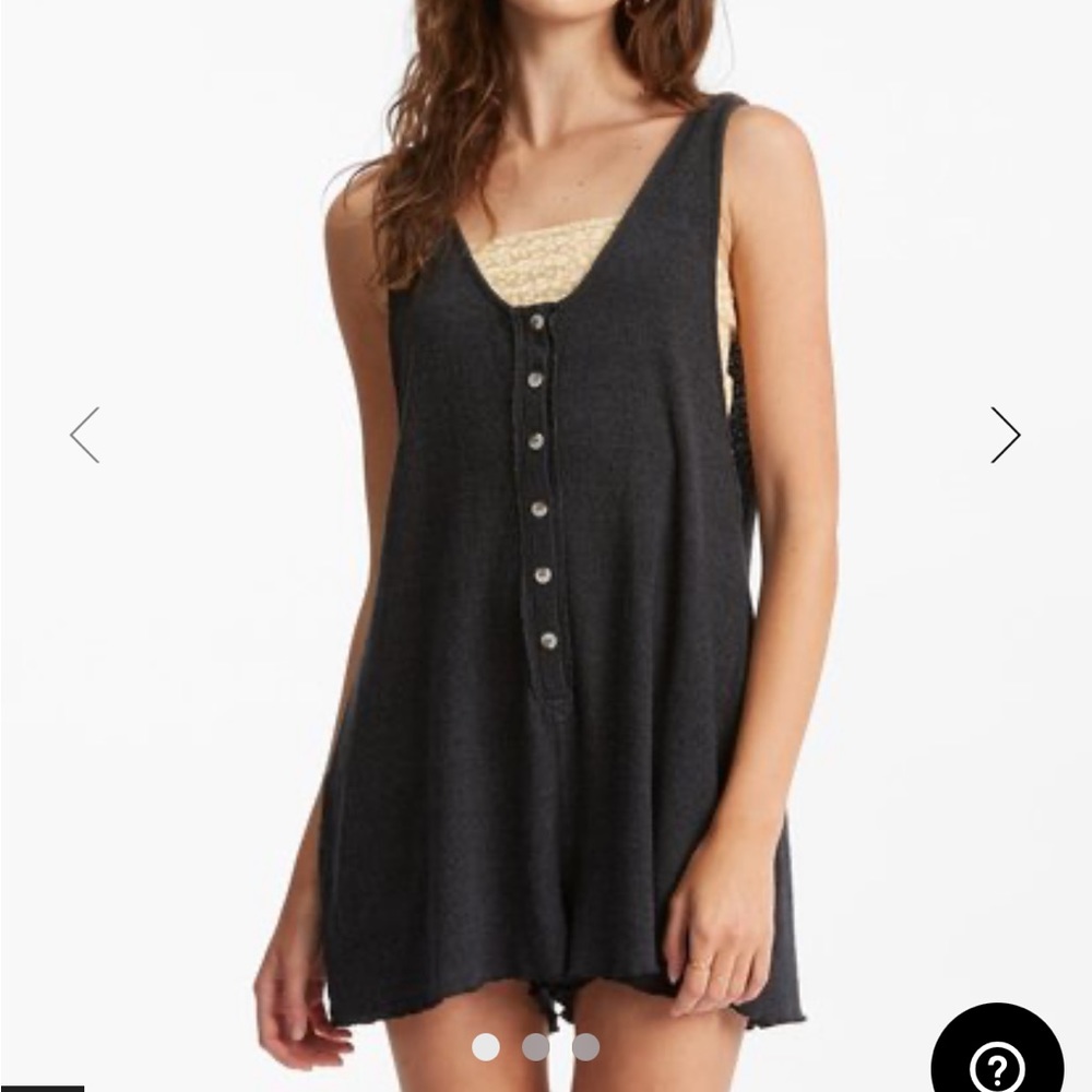 Billabong Button-Up Knit Romper